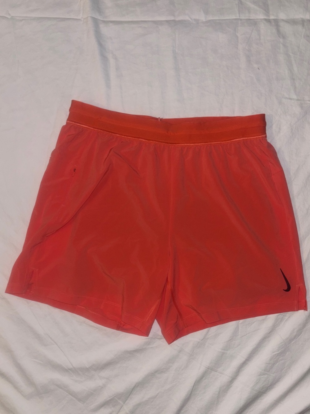 Nike Yoga Dri-FIT Athletic Shorts Coral Orange - X Large